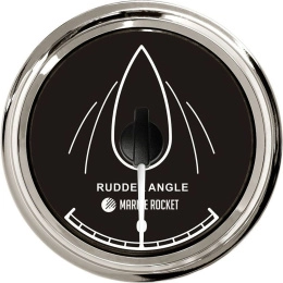 Указатель положения руля (Аксиометр) 52 мм черный/нерж (RA00194BSMR)